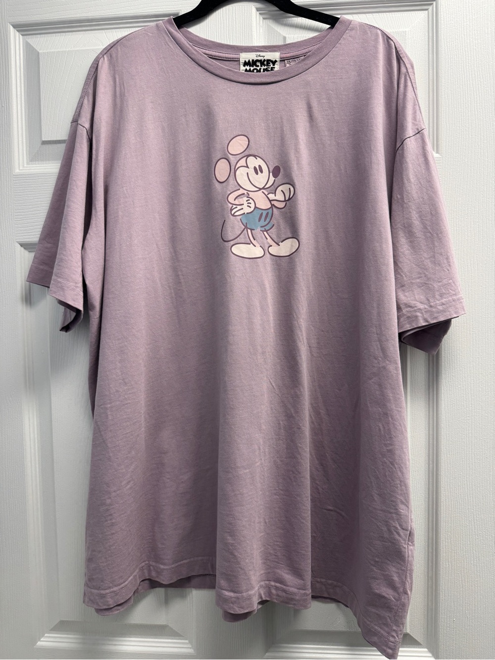 Disney Lavender Mickey Mouse Short Sleeve Premium Graphic Tee